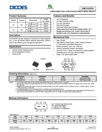 Datasheet Preview Page 1