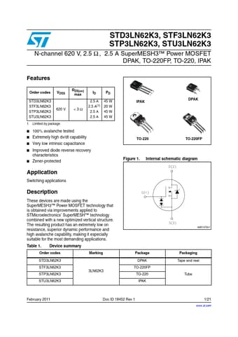  Datasheet Preview Page 1