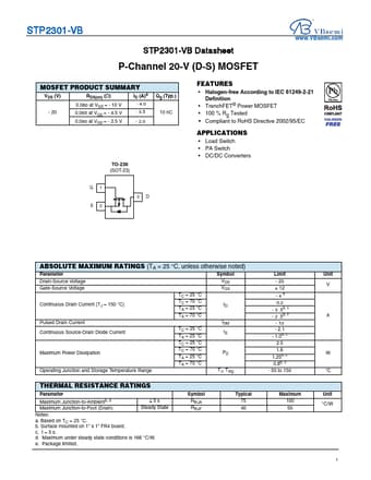  Datasheet Preview Page 1