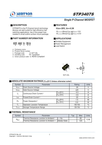  Datasheet Preview Page 1