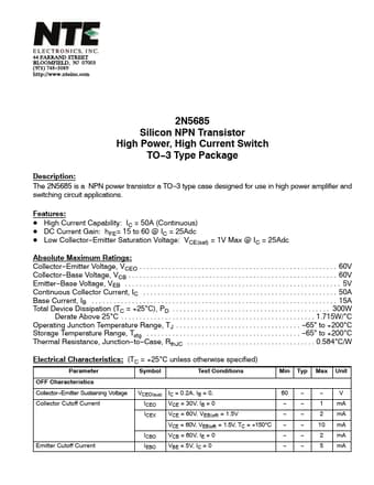  Datasheet Preview Page 1