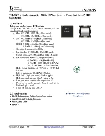  Datasheet Preview Page 1