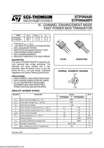  Datasheet Preview Page 1