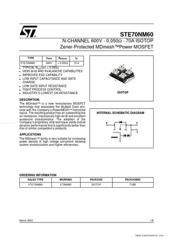  Datasheet Preview Page 1