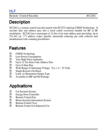  Datasheet Preview Page 1