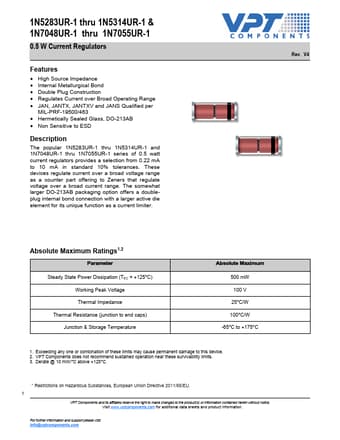  Datasheet Preview Page 1