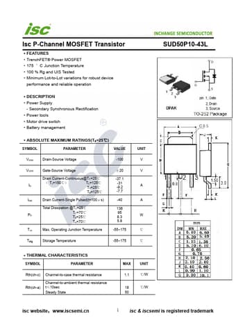  Datasheet Preview Page 1
