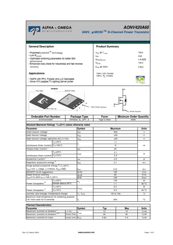  Datasheet Preview Page 1