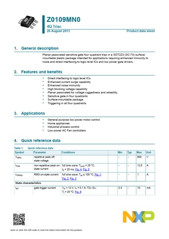  Datasheet Preview Page 1