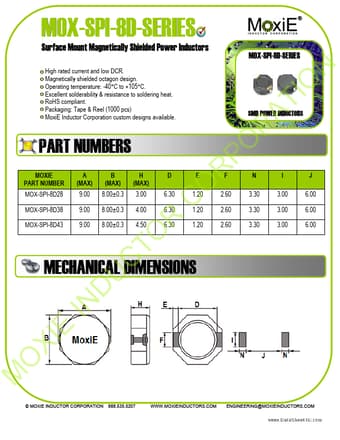  Datasheet Preview Page 1