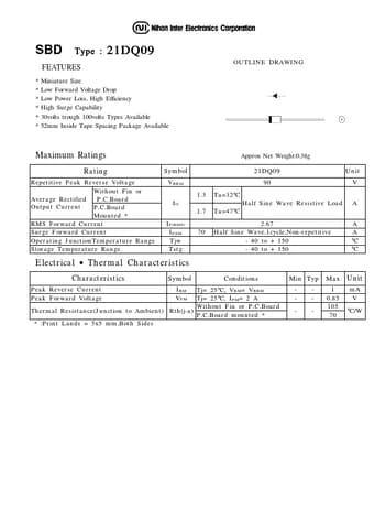  Datasheet Preview Page 1