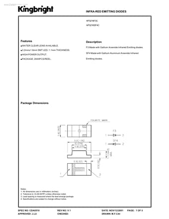  Datasheet Preview Page 1
