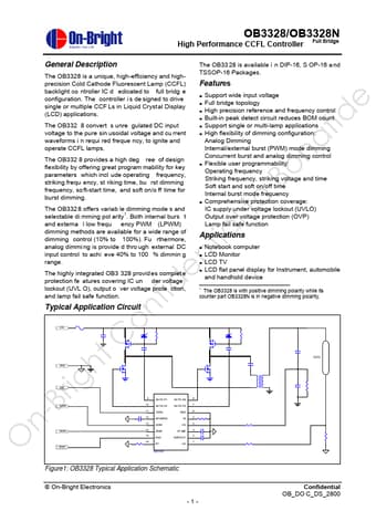  Datasheet Preview Page 1
