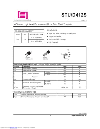  Datasheet Preview Page 1