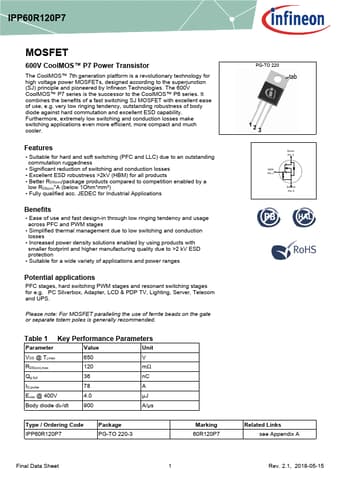  Datasheet Preview Page 1
