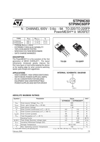  Datasheet Preview Page 1