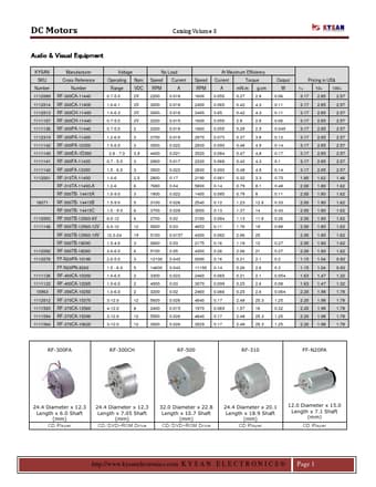  Datasheet Preview Page 1
