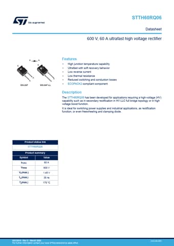  Datasheet Preview Page 1