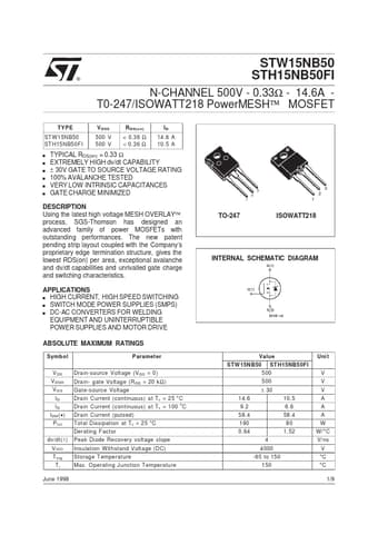  Datasheet Preview Page 1