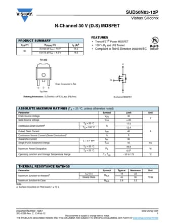  Datasheet Preview Page 1