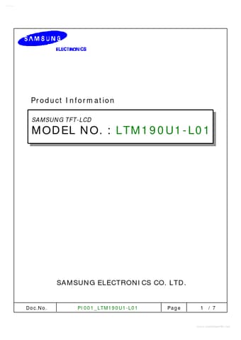  Datasheet Preview Page 1