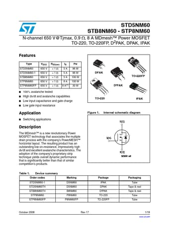  Datasheet Preview Page 1