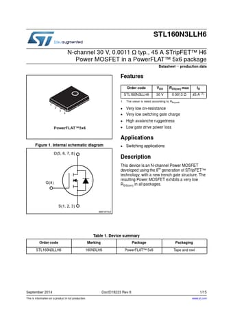  Datasheet Preview Page 1