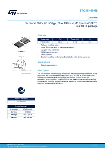  Datasheet Preview Page 1