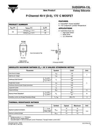  Datasheet Preview Page 1