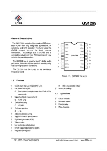  Datasheet Preview Page 1