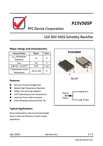  Datasheet Preview Page 1