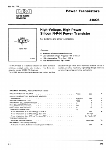  Datasheet Preview Page 1