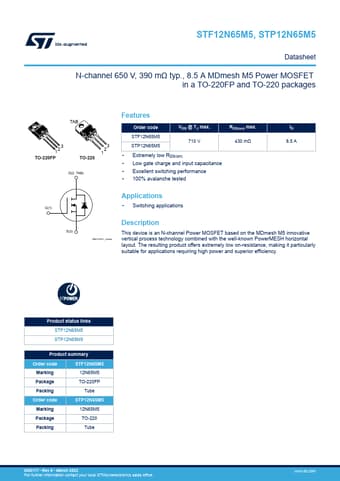  Datasheet Preview Page 1