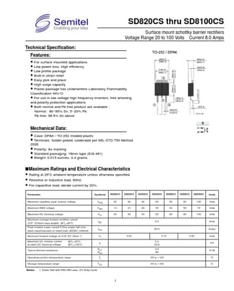  Datasheet Preview Page 1