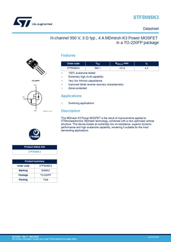  Datasheet Preview Page 1