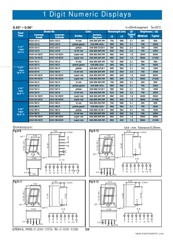  Datasheet Preview Page 1