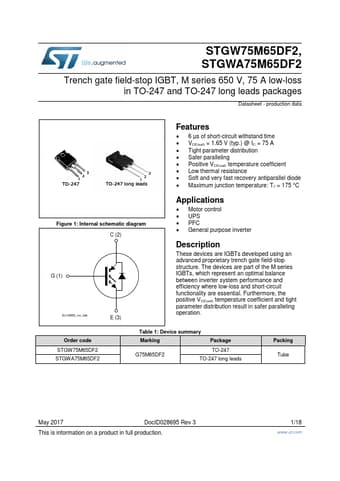  Datasheet Preview Page 1