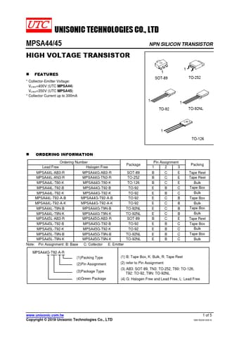  Datasheet Preview Page 1