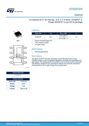  Datasheet Preview Page 1
