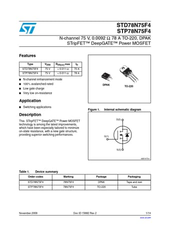  Datasheet Preview Page 1