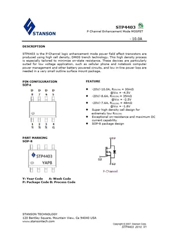  Datasheet Preview Page 1