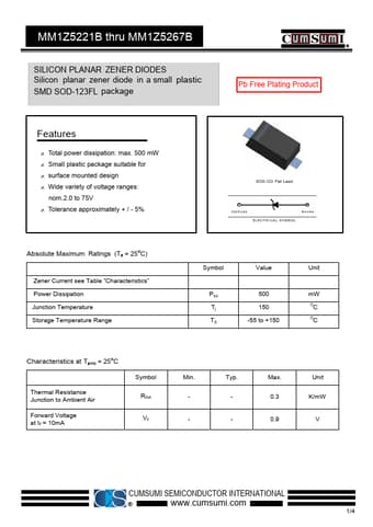  Datasheet Preview Page 1