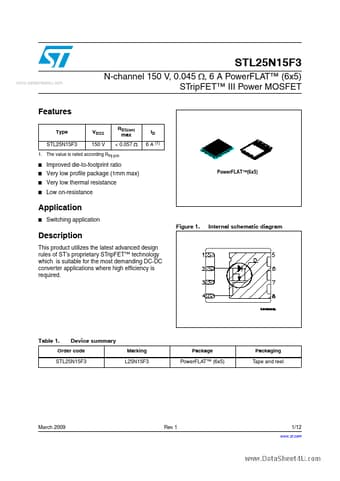  Datasheet Preview Page 1