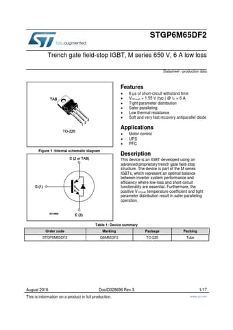  Datasheet Preview Page 1