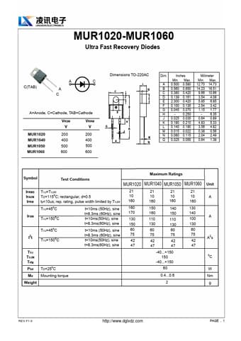  Datasheet Preview Page 1