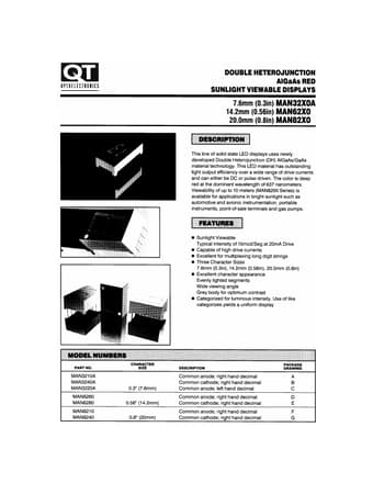  Datasheet Preview Page 1