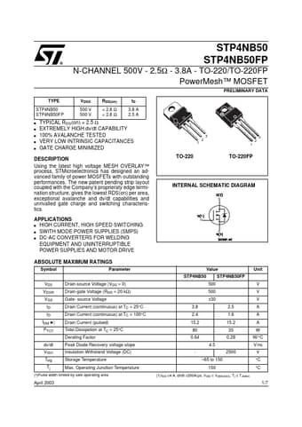  Datasheet Preview Page 1
