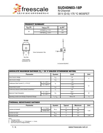  Datasheet Preview Page 1