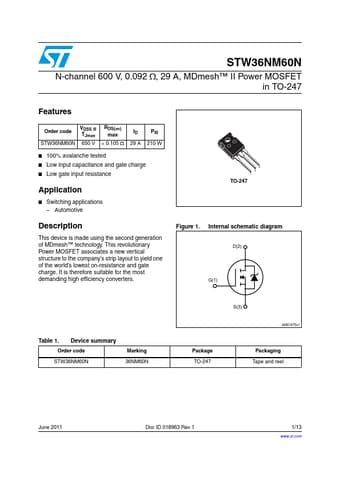  Datasheet Preview Page 1