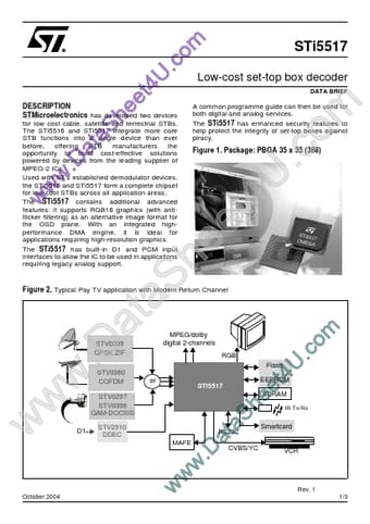  Datasheet Preview Page 1
